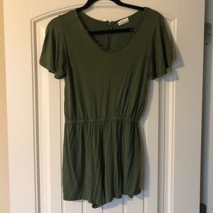 Olive green romper